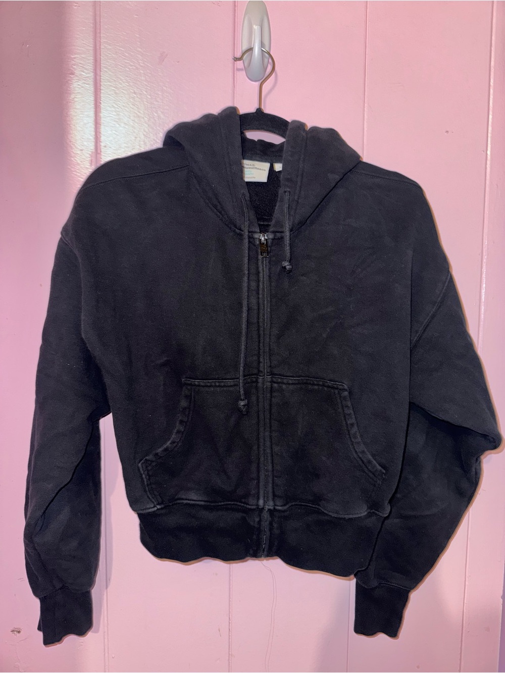 TNA Black Zip-Up Hoodie Jacket